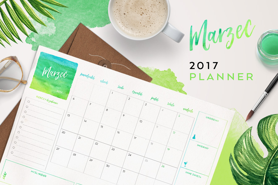 Plan miesiąca do druku — marzec 2017